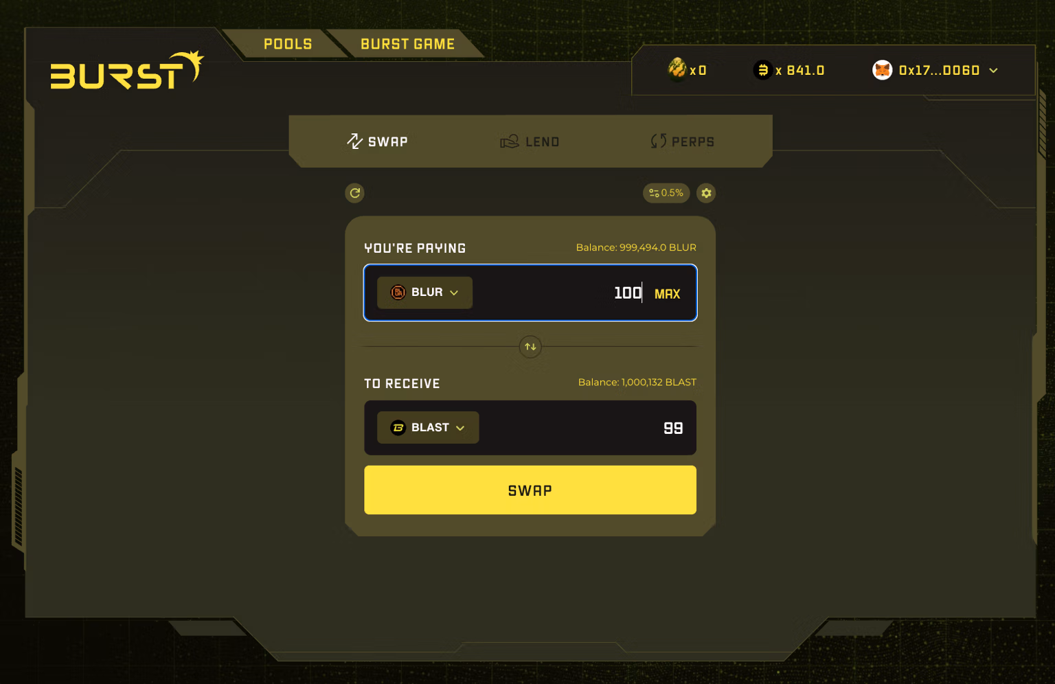 BurstFi screenshot 1